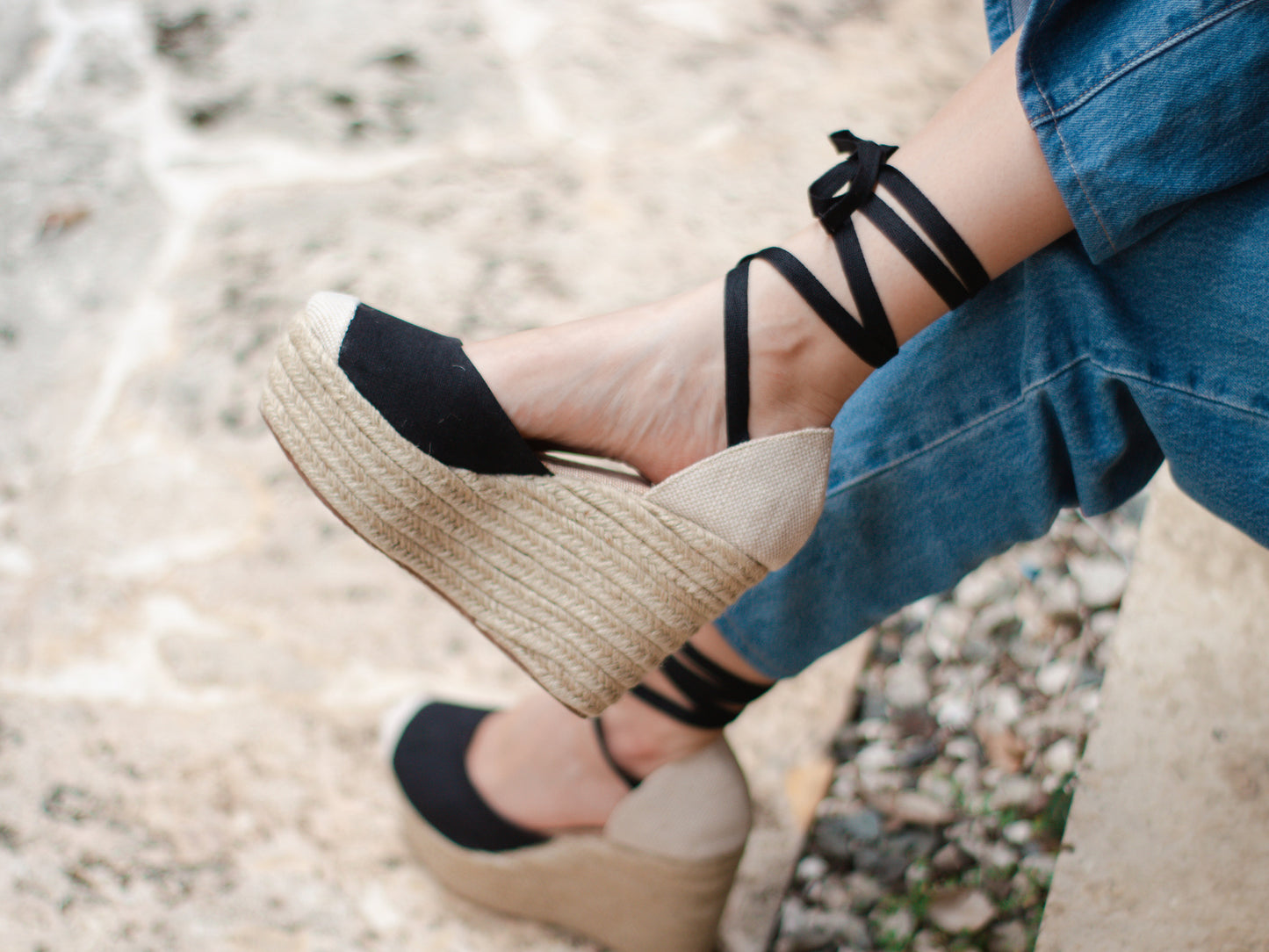 Leah Black Espadrilles