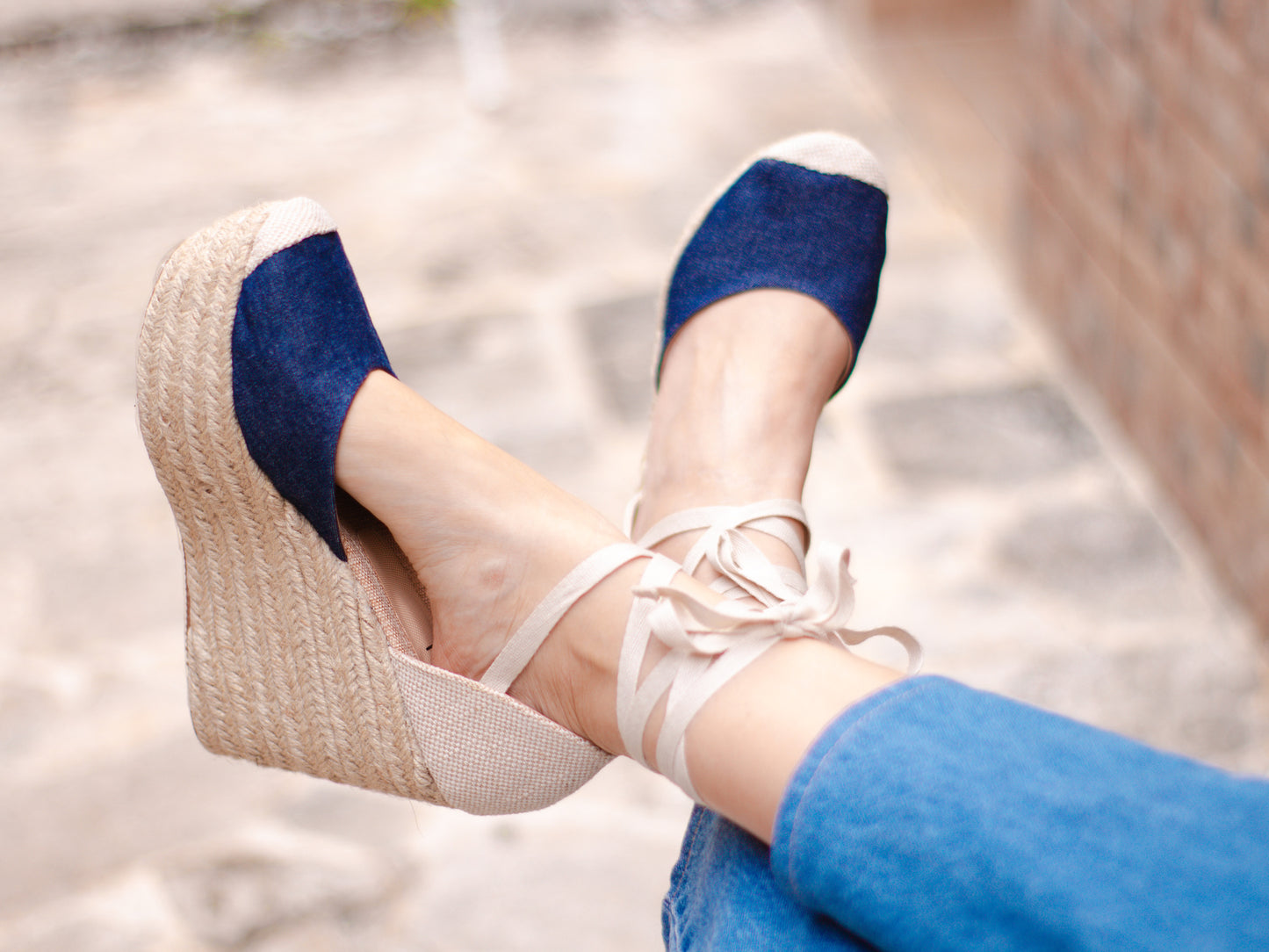 Leah Blue Jeans Espadrilles