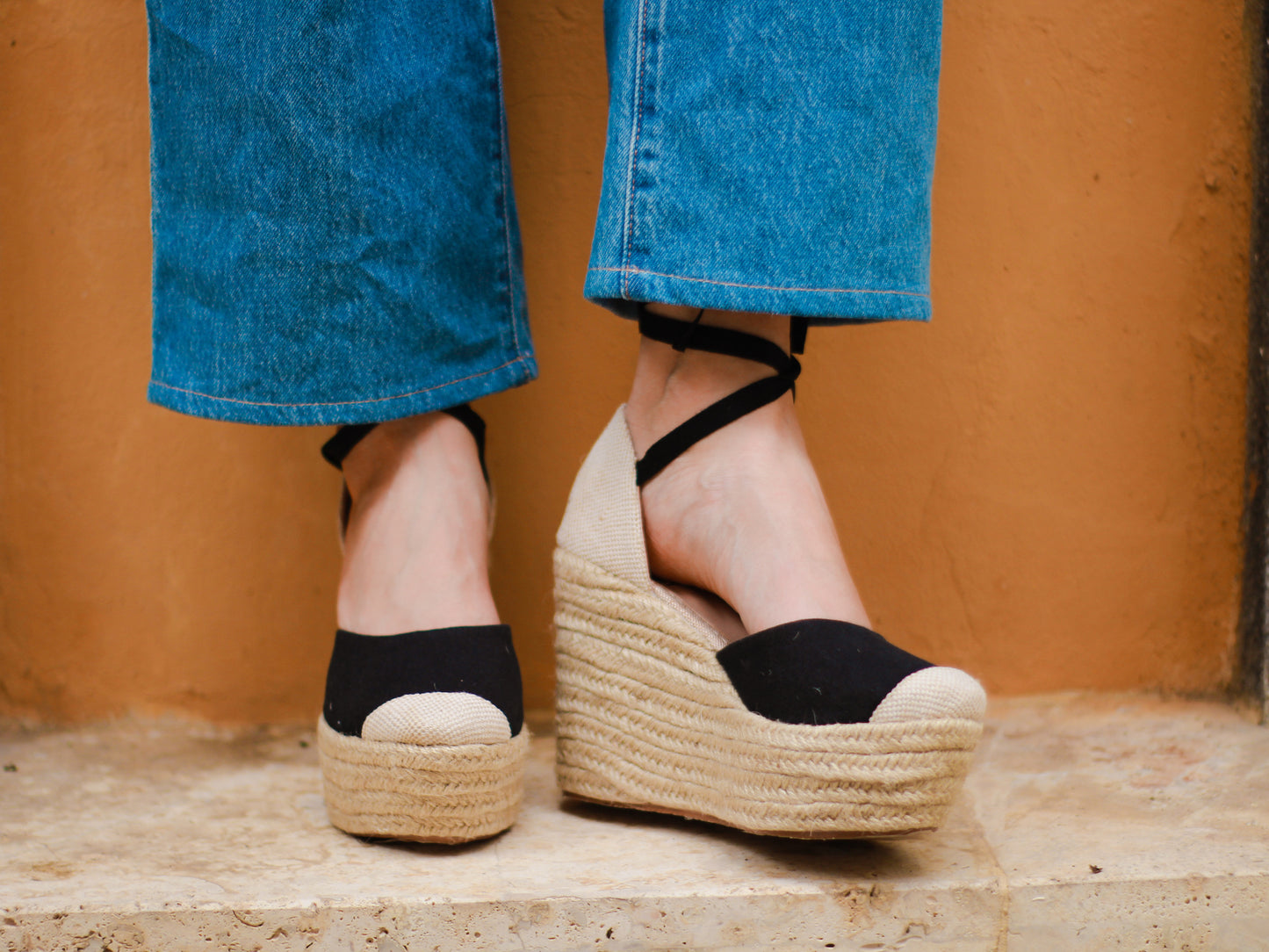 Leah Black Espadrilles